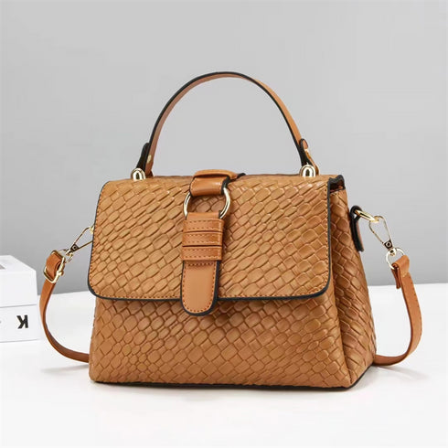 Fashionable Crocodile Pattern Small Square Bag